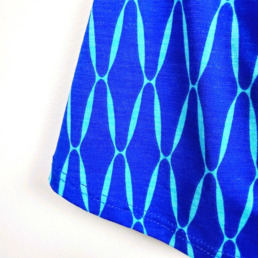 41 Hawthorn Faux Wrap Dress Diamond Pattern Sz M - Picture 4 of 10